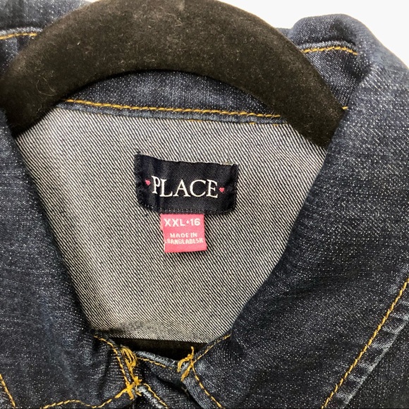 CHILDREN’S PLACE Jacket KIDS XXL Denim Jean Jacket - Picture 4 of 6